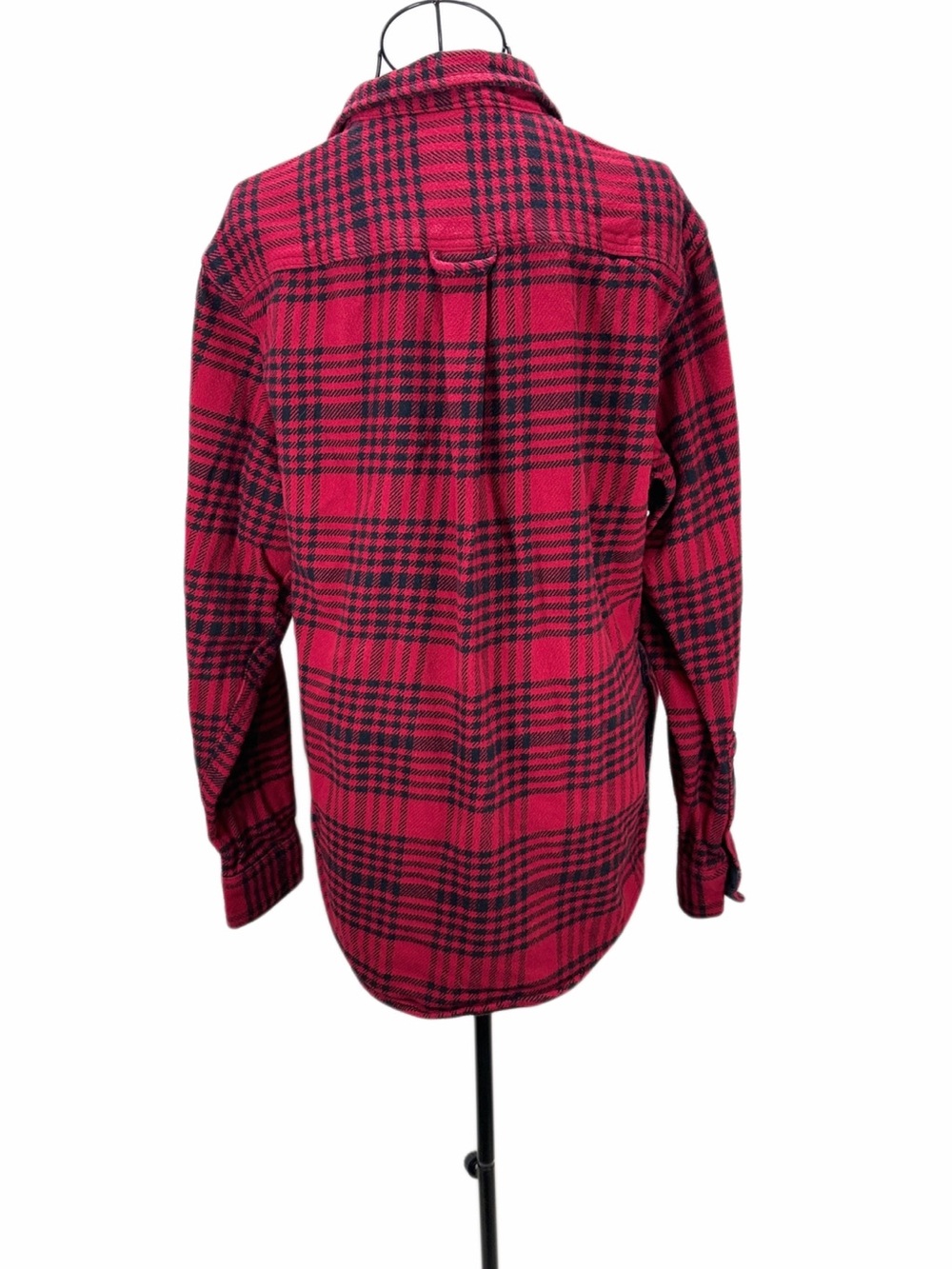 Woolrich Men’s Medium Red Black Plaid Flannel Shirt Jacket